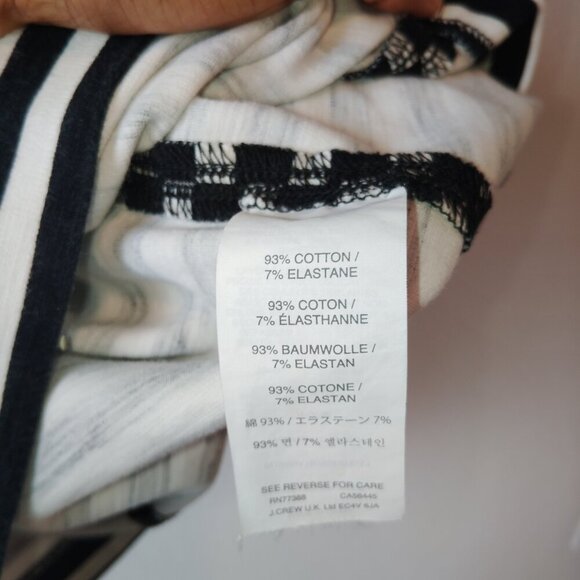 J. Crew Black and White Striped Mini Dress - Picture 6 of 6